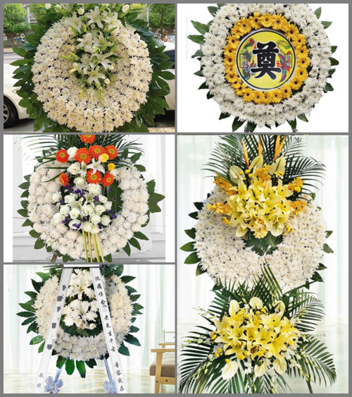 四川绵阳游仙区石板镇花圈速递